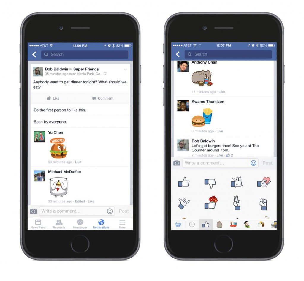 FAcebook stickers