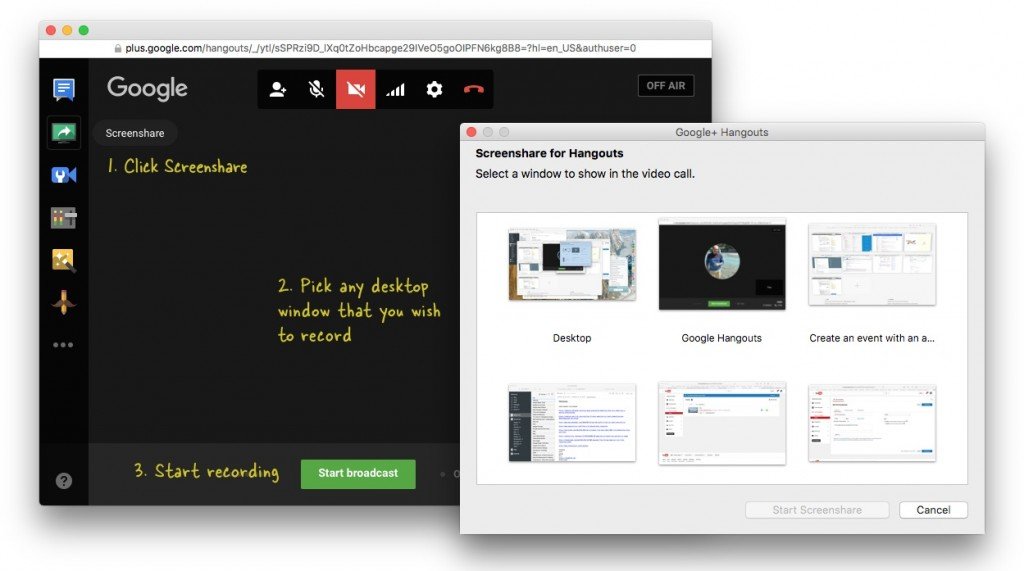 How to Record your Desktop Screen with YouTube