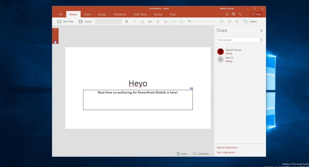 A co-authoring feature will not be bad at all
