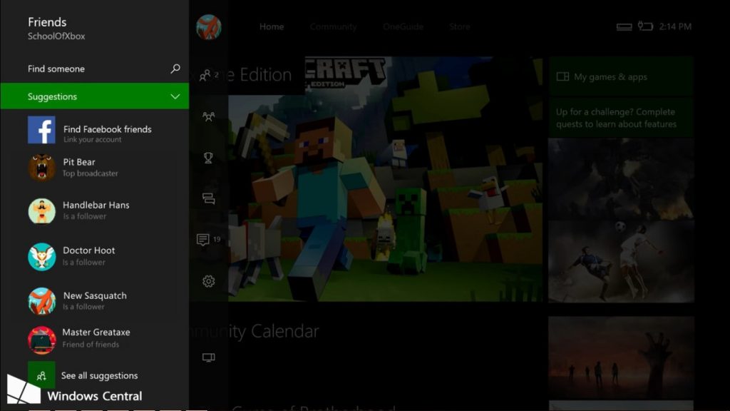 Tutorial: Finding your Facebook friends on Xbox Live for Xbox One and Windows 10 