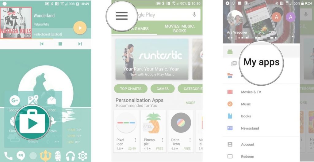 How to share apps in Google Play